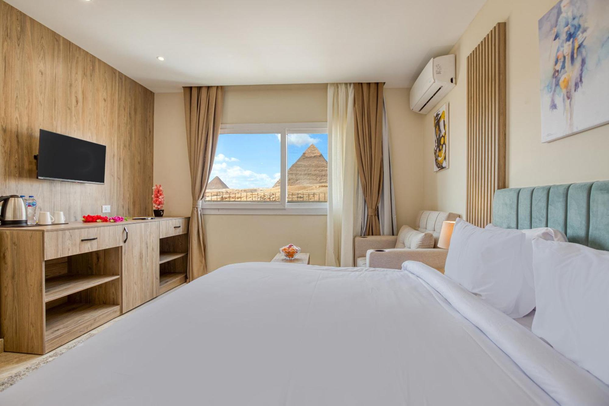 Soul Pyramids View Hotell Kafret el-Gabal Exteriör bild