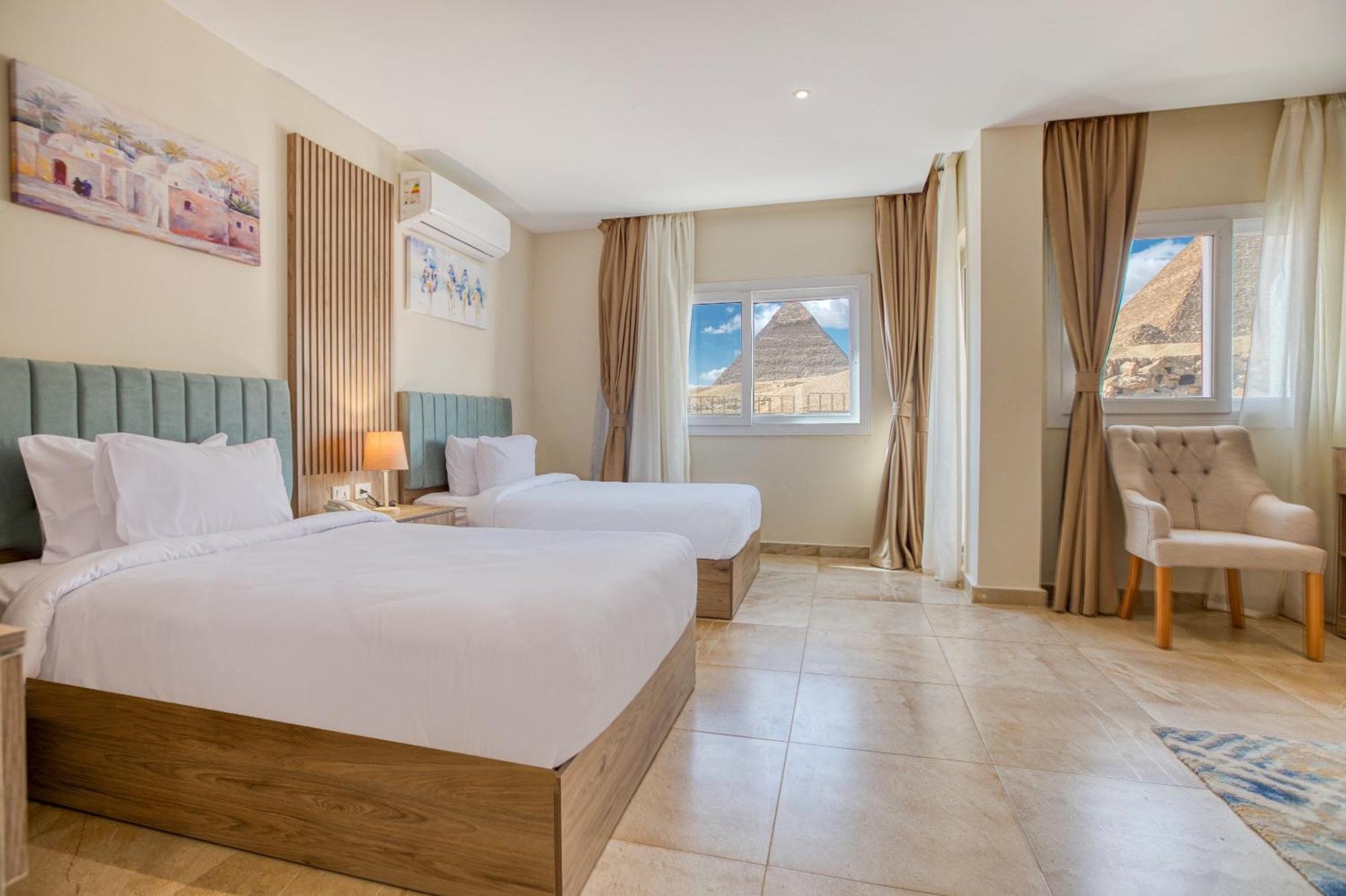 Soul Pyramids View Hotell Kafret el-Gabal Exteriör bild