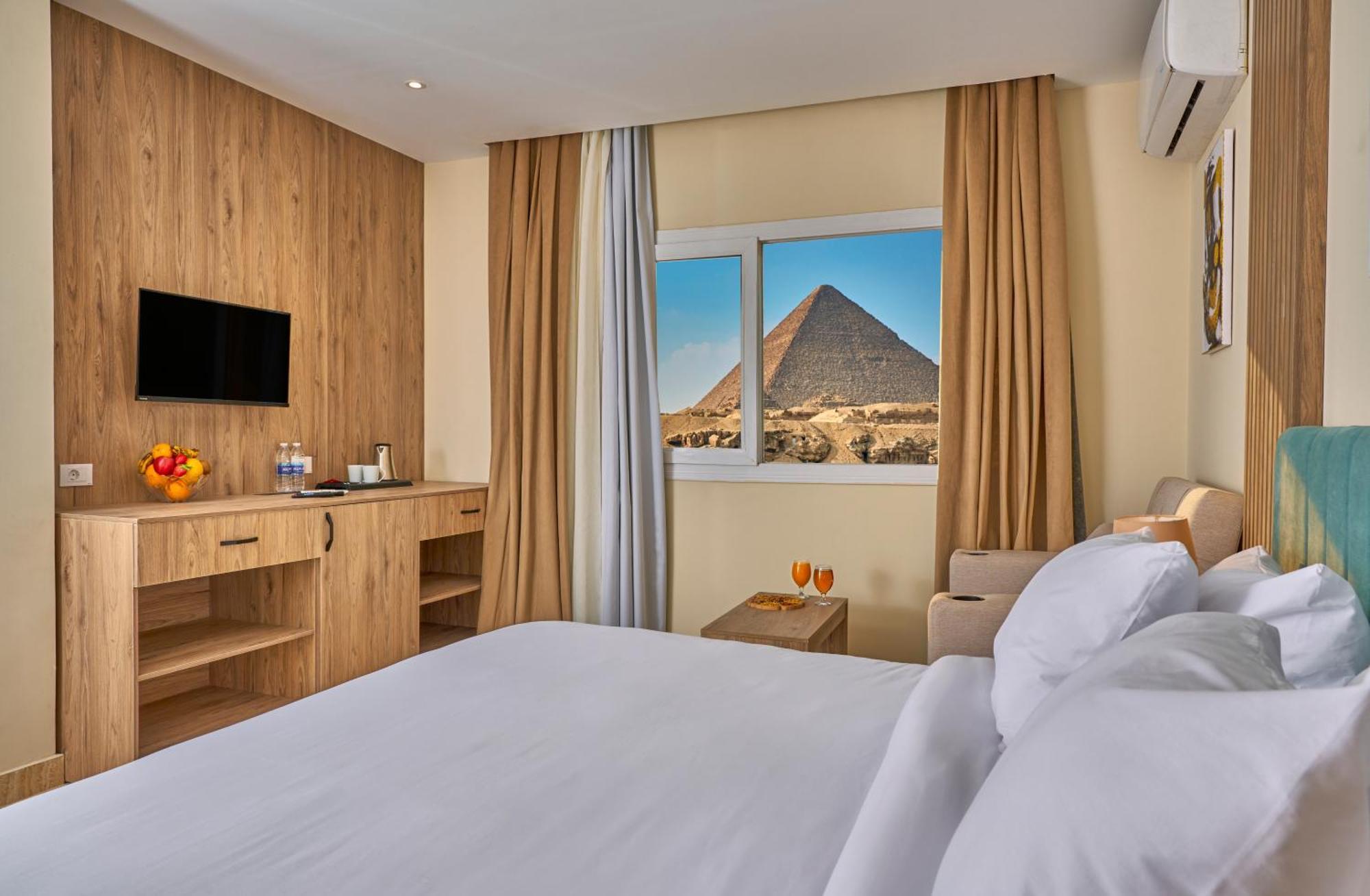 Soul Pyramids View Hotell Kafret el-Gabal Exteriör bild