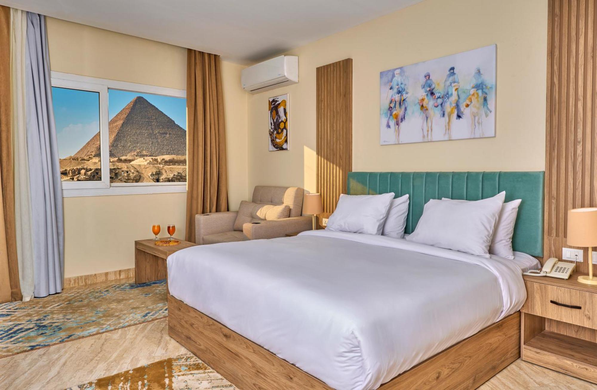 Soul Pyramids View Hotell Kafret el-Gabal Exteriör bild