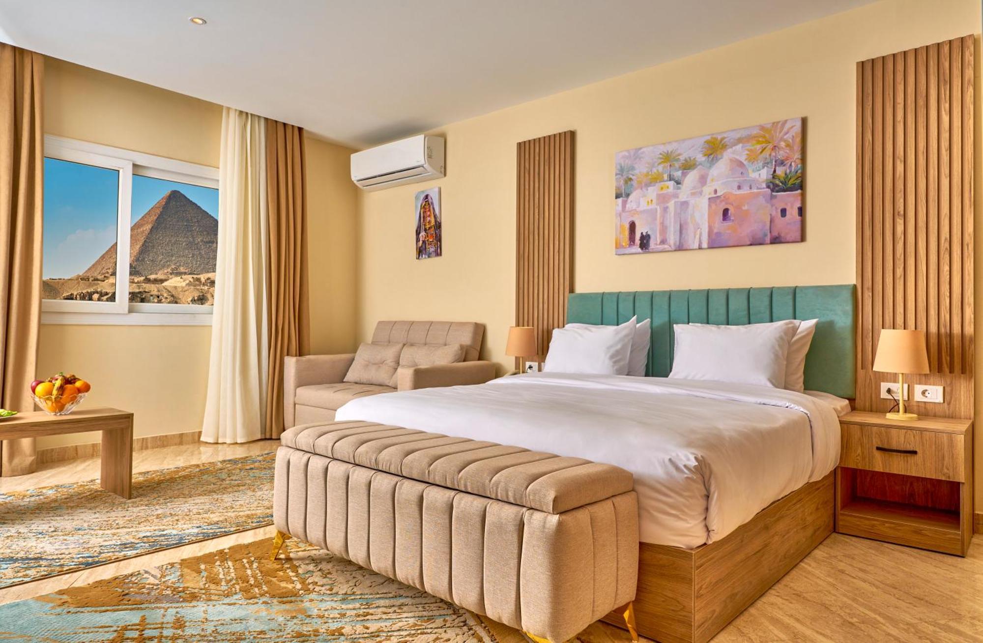 Soul Pyramids View Hotell Kafret el-Gabal Exteriör bild