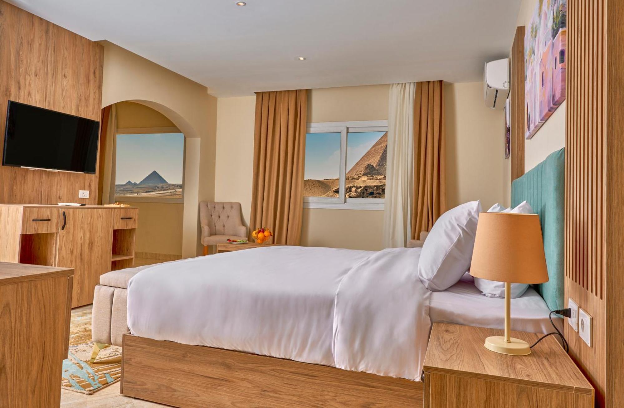 Soul Pyramids View Hotell Kafret el-Gabal Exteriör bild